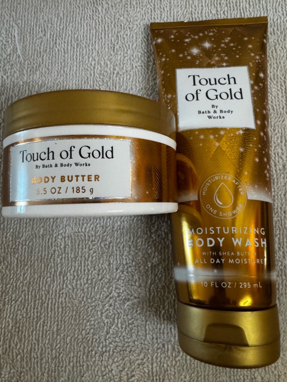 Bath & Body Works Touch of Gold Body Butter & Moisturizing Body Wash - Gold